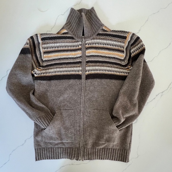 Grandpa Sweater,Men's Large,60 Wool,20 Acrylic,20 Poly,Cardigan,Made in Turkey - Picture 1 of 9